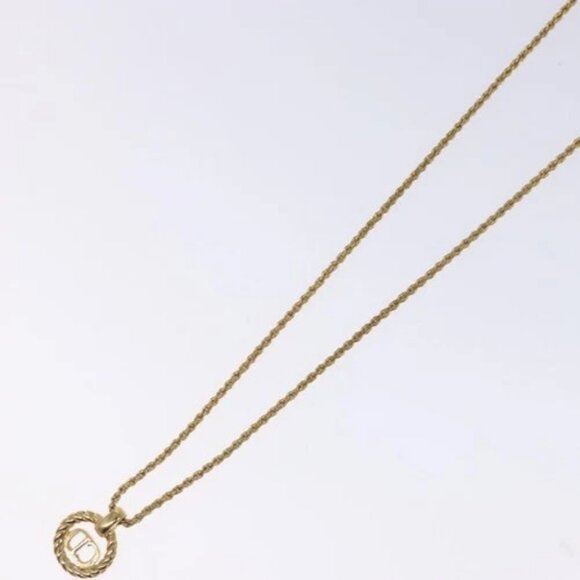 Christian Dior Necklace metal Gold Auth 134260 - Picture 8 of 13